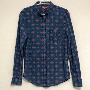 ARIZONA - Mens - Long Sleeve Tribals Print Shirt